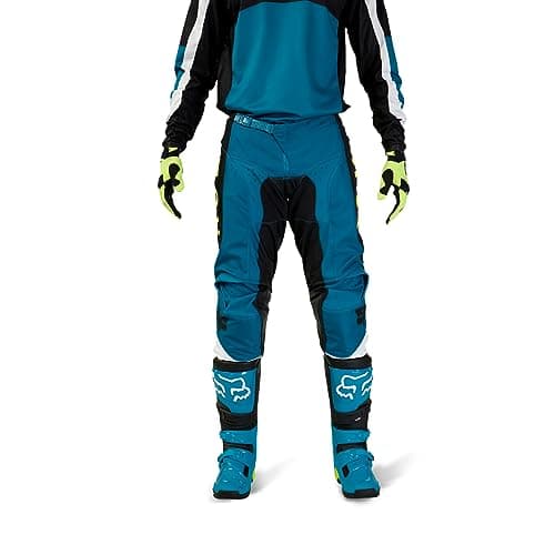 Image of FOX 180 Nitro Motocross Pants, teal/black/white, 28