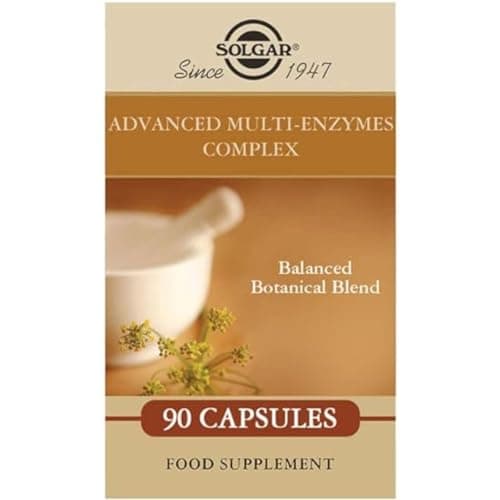 Image of Solgar Advanced Multi-Enzymes Complex - 90 Vegetable Capsules Gold