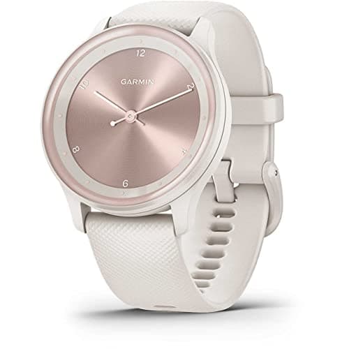 Image of Garmin vívomove Sport, 40mm Hybrid Smartwatch with Health and Fitness functions, Hidden Touchscreen Display and up to 5 days battery life, Ivory