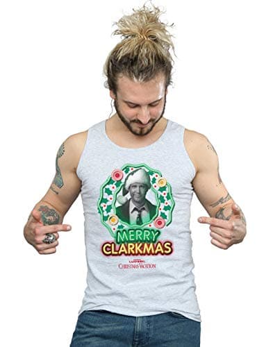 Image of National Lampoon's Christmas Vacation Men's Greyscale Clarkmas Vest XX-Large Sport Grey