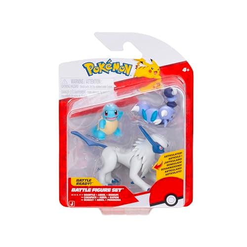 Image of Pokémon Battle Figure 3 Pack - Features 2-Inch Squirtle and Skorupi and 3-Inch Absol Battle Figures