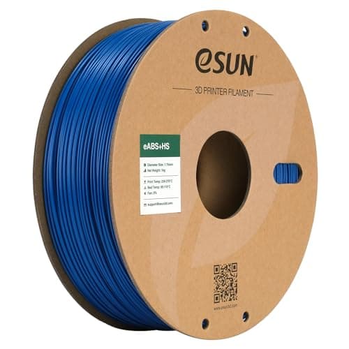 Image of eSUN ABS+ Filament 1.75mm, eABS+HS High Speed 3D Printer Filament ABS Plus, Dimensional Accuracy +/- 0.05mm, 1KG Spool (2.2 LBS) for 3D Speedy Printing,Blue