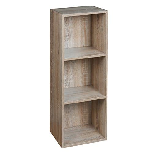 Image of URBNLIVING 1, 2, 3, 4 Tier Wooden Shelving Bookcase Storage Wood Shelf Unit (3 Tier)