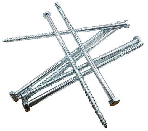 Image of LLB 200mm M8 For Coach Screws Wood Hex Head Width 13mm Zinc Plated Sleeper Concrete Screw Hexagon Lag Half Thread Bolts Silver Long 8 inch x 0.3 inch (8mm x 200mm) Box of 6pcs
