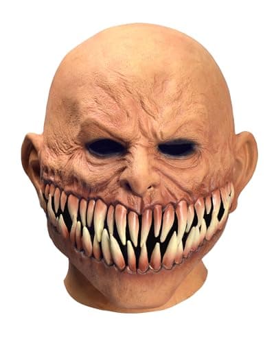 Image of RAPGET Halloween Scary Zombie Teeth Mask Sharp Teeth Cosplay Monster Full Head Mask Creepy Vampire Devil Costume Corpse Party Latex