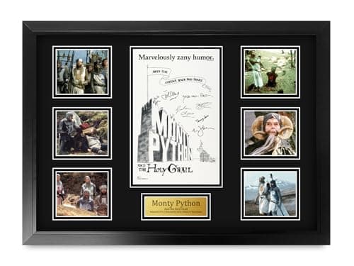 Image of HWC Trading Monty Python and the Holy Grail John Cleese Gifts Printed Poster Signed Autograph Picture for Movie Memorabilia Fans - A2 Framed (ID-006552)