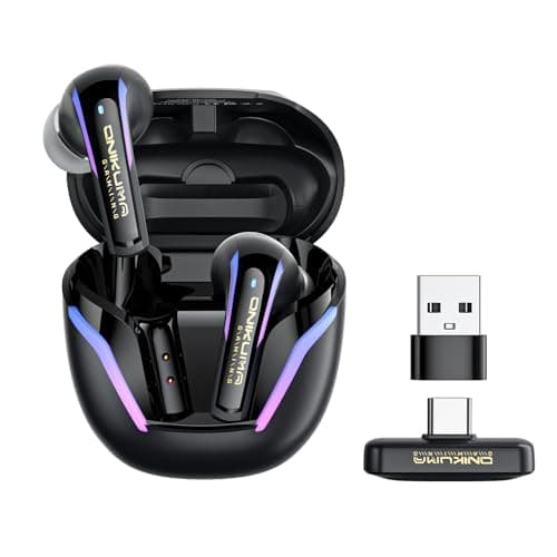 Image of 2.4G Wireless Gaming Earbuds with ENC Mic, 20ms Low-Latency for PS5/4, Meta Quest 3/3S/2, 2.4GHz Bluetooth Dual-Mode Headphones for Phone, Pad, Laptop, Steam Deck, PC, VR(with USB-C Dongle)