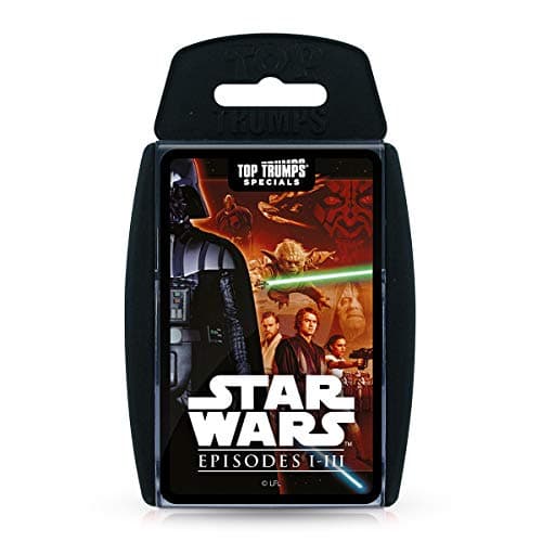Image of Top Trumps Star Wars Episodes 1-3 Specials Card Game, Play with Darth Maul, Obi-Wan Kenobi, Yoda and Anakin Skywalker, Educational card game for 2 plus players makes a great gift for ages 6 plus