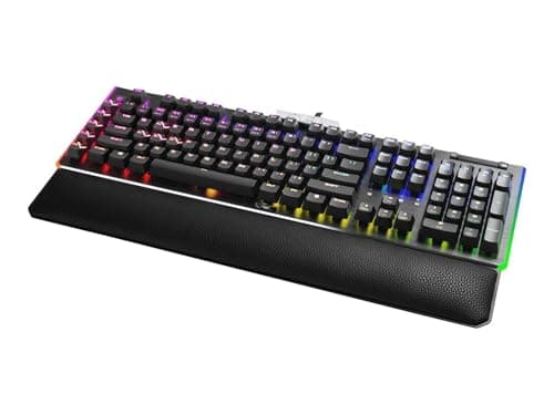 Image of EVGA USB Z20 RGB Optical Mechanical Gaming Keyboard, Optical Mechanical Switches (Clicky), 812-W1-20US-KR, Black