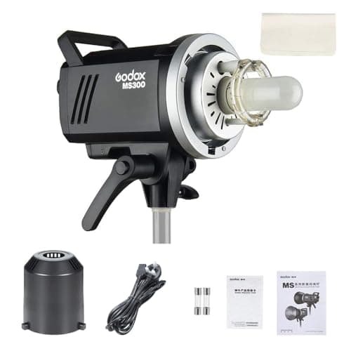 Image of Godox MS300 Compact 300W Studio Flash,Small and Portable 2.4G Wireless X System GN58 5600K Monolight with Bowens Mount, 0.1-1.3s Recycle Time Outstanding Output Stability