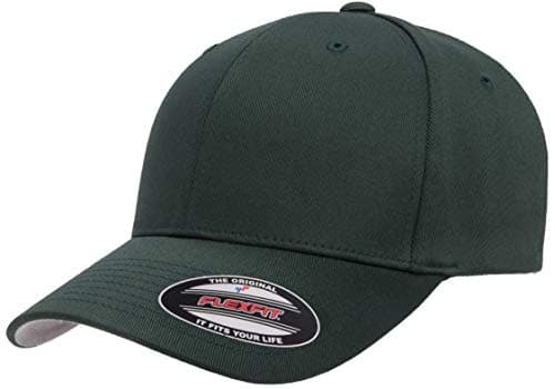 Image of Flexfit Men's Athletic Baseball Fitted Cap, Spruce, L-XL