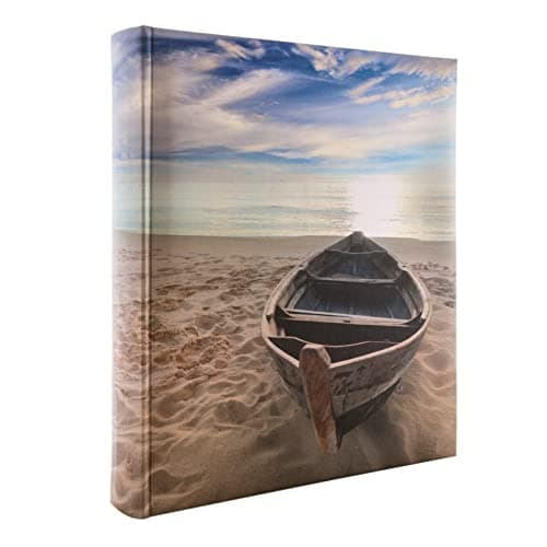 Image of Kenro Holiday Series Memo Photo Album, Boat Design, for 200 Photos 6x4/10x15cm with Slip-In Pages, Display Your Vacation Memories, Adventure Photographs, Sailing Images - HOL105