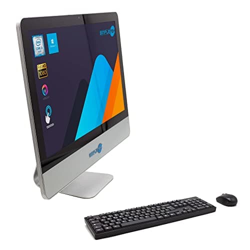Image of SIMPLETEK All in One AiO Touch Screen | 22 Inch FHD Core i3 2.5 GHz Windows 11 | 16 GB RAM SSD 480 GB | Webcam Screen Touch Speaker Internal Mouse Wireless Keyboard | Desktop PC Business Computer