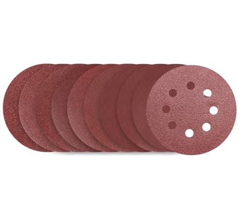 Image of HOTCKB 40PCS 180mm Sanding Disc Hook Loop Sanding Pads 8 Hole Sandpaper 40 60 80 100 120 150 180 240 320 400 Mixed Grits for Random Orbital Sander