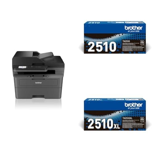 Image of BROTHER DCP-L2660DW 3-in-1 Mono Laser Printer | Print, copy & scan |Automatic 2-sided print | A4|UK Plug Toner Cartridges