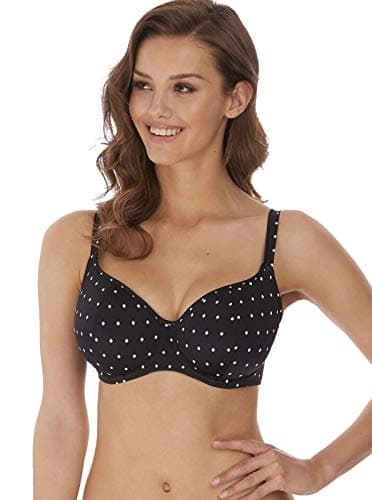 Image of Freya Jewel Cove Sweetheart Bikini Top Black Black 38DD