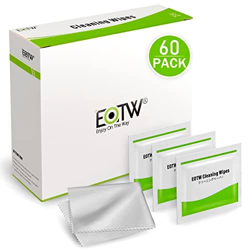 Image of Screen Wipes Individually Wrapped, EOTW 60 Computer Glasses Screen Cleaner for Monitor/Laptop/iPad/Mobile Phone/LCD TV/Tablet PC/Keyboard Cleaning Kit