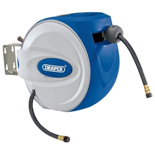 Image of Draper 15048 Retractable Air Hose Reel (10m), Blue