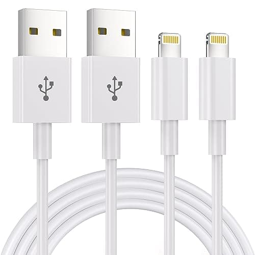 Image of 2Pack 1.8M iPhone Charger Cable [Apple MFi Certified] Lightning to USB Cable Lead 6 Foot, 2.4A Fast Charging Cable for iPhone 14 13 12 11 Pro Max XS XR X 8 7 6 Plus 5, iPad and iPod