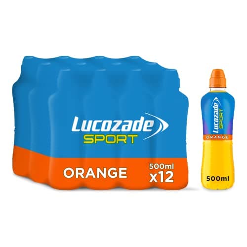Image of Lucozade Sport Body Fuel - Orange 12x500ml| Isotonic sports drink, with Electrolytes and Vitamin B3 | Still | Bursting with Flavour
