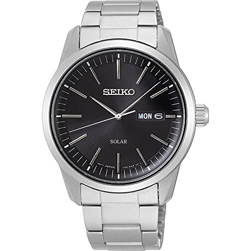 Image of Seiko Mens Analogue Quartz Watch with Stainless Steel Strap SNE527P1