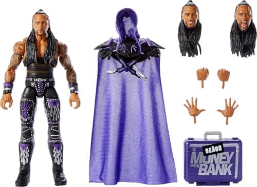 Image of Mattel WWE Ultimate Edition Action Figure & Accessories, 6-inch Damian Priest Collectible Set, Swappable Heads & Hands, 30 Articulation Points