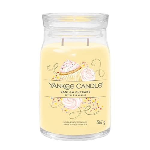 Image of Yankee Candle Signature Scented Candle | Vanilla Cupcake Large Jar Candle with Double Wicks | Soy Wax Blend Long Burning Candle
