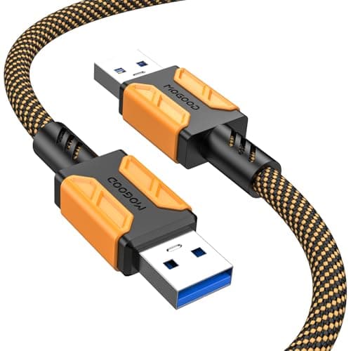 Image of MOGOOD USB 3.0 Cable 1M, 5Gbps Male to Male Cable, Type A to Type A Cable, USB Extenders for Data Transfer, USBA Cable Compatible with Hard Drive, stylus, Monitor, Camera and more