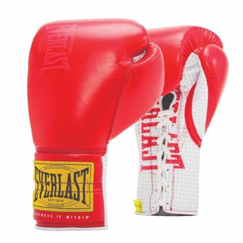 Image of Everlast 1910 Sparring Laced Artificial Leather Boxing Gloves 14 oz