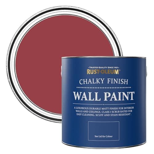 Image of Rust-Oleum Red Matt Emulsion Wall Paint - Soho 2.5L