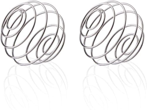 Image of Stainless Steel Bottle Mixer Ball, Shaker Balls, Replacement Protein Shaker Ball, Blender Balls for Mixer Bottles, Wire Whisk Ball, Mixing Balls for Protein Shakes Formula and Kitchen Use (2 Pcs)