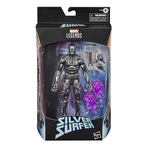 Image of Marvel Legends Hasbro Series Avengers 15-cm Collectible Action Figure Toy Silver Surfer with 6 Accessories