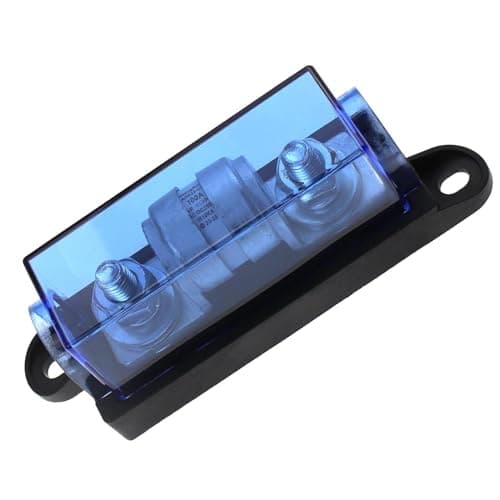 Image of RKURCK 250VDC 100A IR10KA Class T Fuse Holder Fuse Block 100Amp for Inverters and Car Stereos as Well as High Power Appliances in RVs, Boats, Cars, Trucks