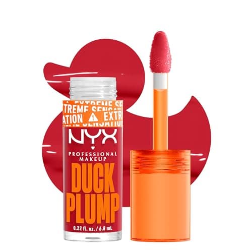 Image of NYX Professional Makeup Lip Plumping Gloss, Intense Colour and High Pigmentation, With Extreme High Shine Finish, Infused with Spicy Ginger, Vegan Formula, Duck Plump, Cherry Spice