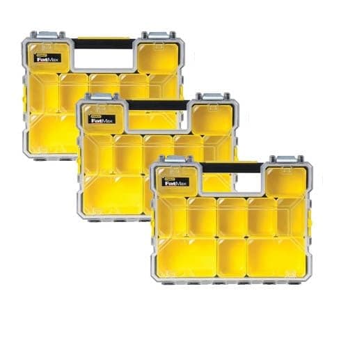 Image of Stanley STA197518 FatMax Deep Pro Organiser Pack of 3 1-97-518 Triple Pack