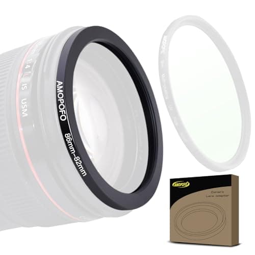 Image of 86mm to 82mm Step-Down Ring Filter adapter/86mm to 82mm Camera Filter Ring for 82mm UV, ND, CPL Filter,Step-Down Ring(86mm-82mm)