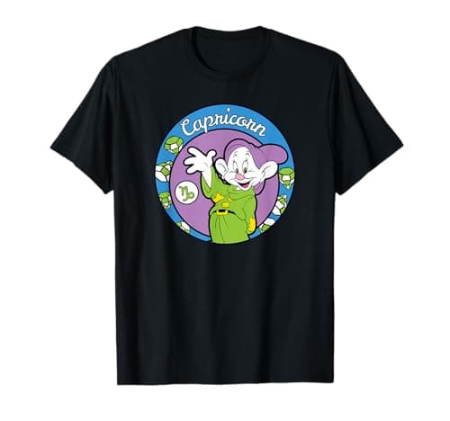 Image of Disney Snow White and The Seven Dwarfs Dopey Capricorn T-Shirt
