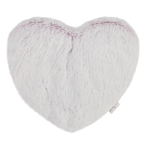 Image of Warmies Microwavable Heart Heat Pad Marshmallow Pink, French Lavender Scented and Weighted, Hot or Cold Soft Teddy for Relaxation and Warm Relief, Suitable for Adults and Children