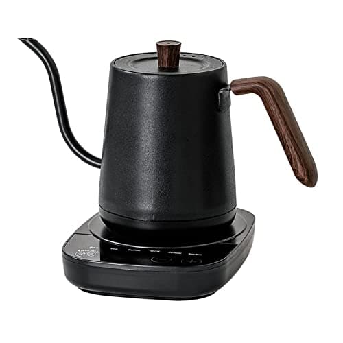 Image of Smart Gooseneck Kettle 800ML Electric Kettle With Temperature Control and 12H Keep Warm, 304 Stainless Steel Pour Over Coffee Kettle (Black)