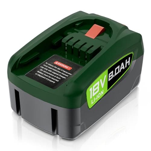 Image of 8000mAh for Bosch 18V Battery, High Capacity Batteries Replacement for Bosch PBA Battery Compatible with PBA PSB PSR, Green Tools Home and Garden System, Gardena Tools, 18V Cordless Tool