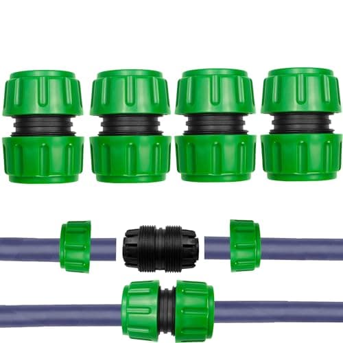 Image of 4 Pack 1/2 inch(12.5mm) Hose Repair Connector Extender for Join 1/2 inch Garden Hose Pipe Quick Repair Connection