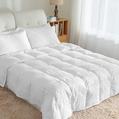 Image of Threads For Bed 10.5 tog Super King Size Down & Feather Duvet, 100% Cotton Down Proof Fabric, Machine Washable with Premium Box-Stitch Design