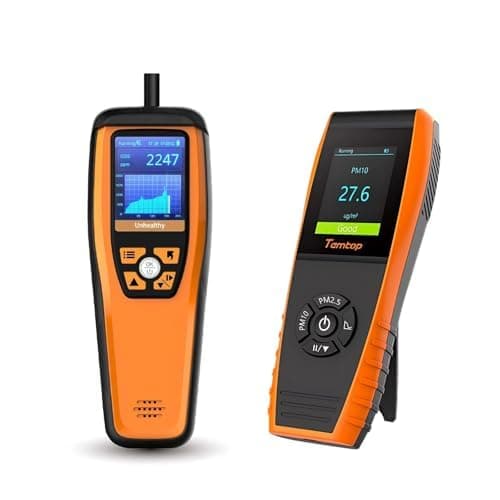 Image of Temtop PM2.5 PM10 Particle Air Quality Monitor Professional P600 & M2000 2nd CO2 PM2.5 PM10 Particles Detector Temperature Humidity Meter for Home Indoor Outdoor