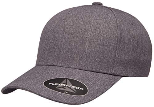 Image of Flexfit Delta Seamless Carbon Cap, Melange Blue, S/M