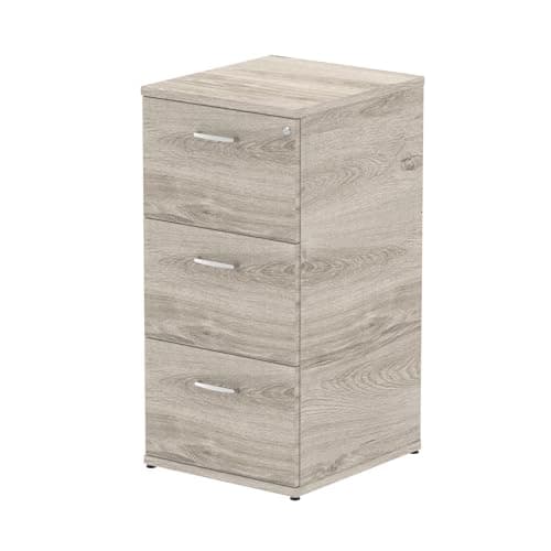 Image of Mr Office Impulse Filing Cabinet – 3 drawer, Grey oak