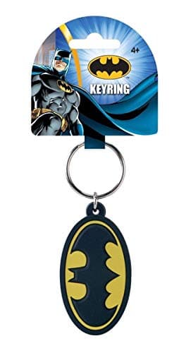 Image of Toy Zany DC Comics Batman Logo Laser Cut Rubber Keychain