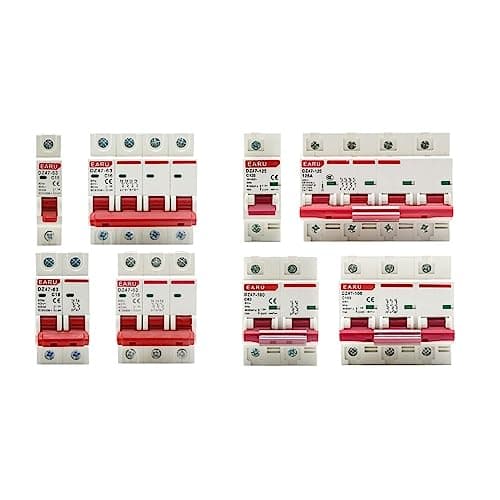 Image of DZ47 400V 1-4P 3-125A C Type Mini Circuit Breaker MCB Short Overload Protector 35mm Din Rail Mount Breaking Capacity 6KA(10A,1)