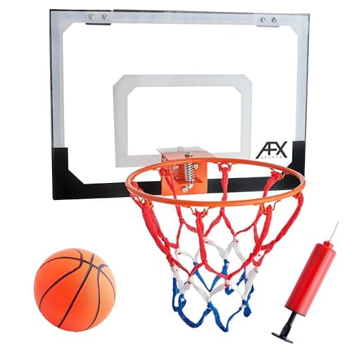 Image of AFX Sports Mini Basketball Fun Hoop & Backboard with Ball (9" Rim)