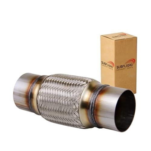 Image of SUISFLXGRO 3" x 6" Universal Type 100% Stainless Steel Exhaust Flexible Pipe for Heavy Duty Vehicles