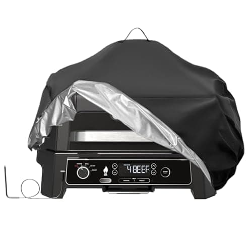 Image of Iptienda Grill Cover for Ninja Woodfire Pro XL Electric BBQ Grill & Smoker, Waterproof Outdoor Electric Barbecue Grill Cover Woodfire Covers for OG850UK, 59x53x41cm